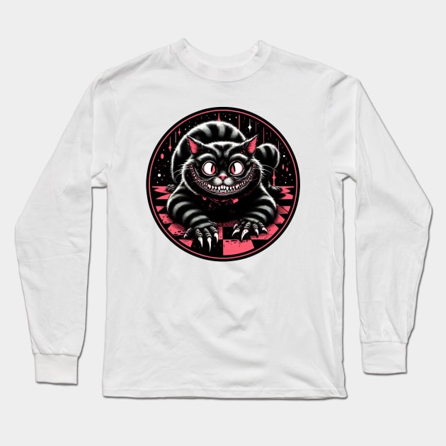 horror cheshire cat Long Sleeve T-Shirt by Anthony88